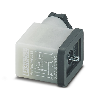 Connect. EV Forme BI 11mm 24V LED+ATP; M16x1,5, Ø6-8mm - SACC-VB-3CON-M16/BI-1L-SV 24V-Lire la description