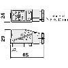 Q7-DC Fem Droit 7p; Bornes à vis 0.25-1mm², Ø4-10mm - DOS-2107-W