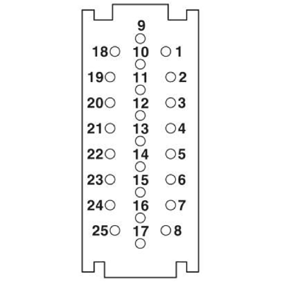 Module à élément de contact, 25 pôles, femelle - HC-M-25-CT-F Module à élément de contact, 25 pôles, femelle - HC-M-25-CT-F-Lire la description