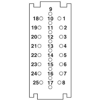 Module à élément de contact, 25 pôles, femelle - HC-M-25-CT-F-Lire la description