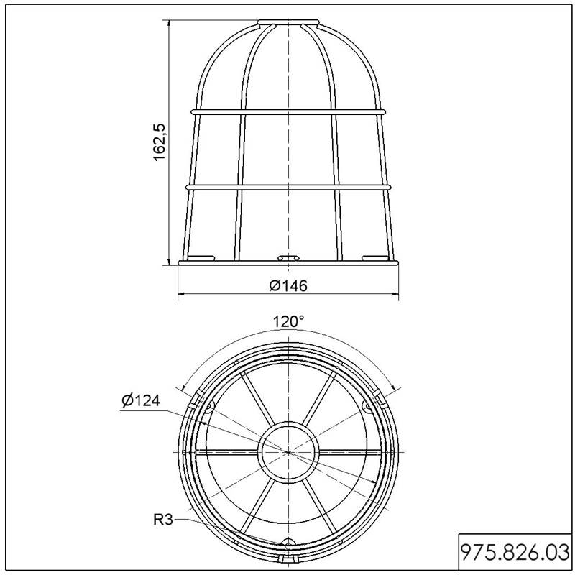 Grille protectrice - 975.826.03 Grille protectrice - 975.826.03-Lire la description