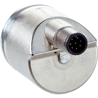 Codeur abs. monotour Axe plein 10mm 16.384 (14 bit) IO-Link, M12 4P - AHS36A-S4QC016384-Lire la description