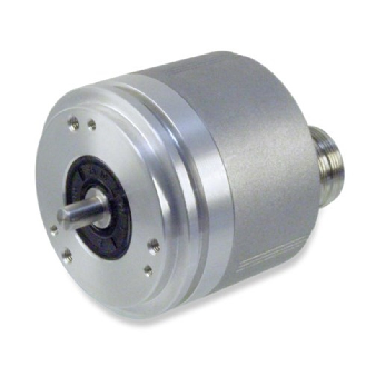 Codeur inc. Ø58mm Axe plein 06mm 01024i/t PROG TTL/RS422 M23 12P IP65 - EIL580P-SY06.5EF.01024.B-Lire la description