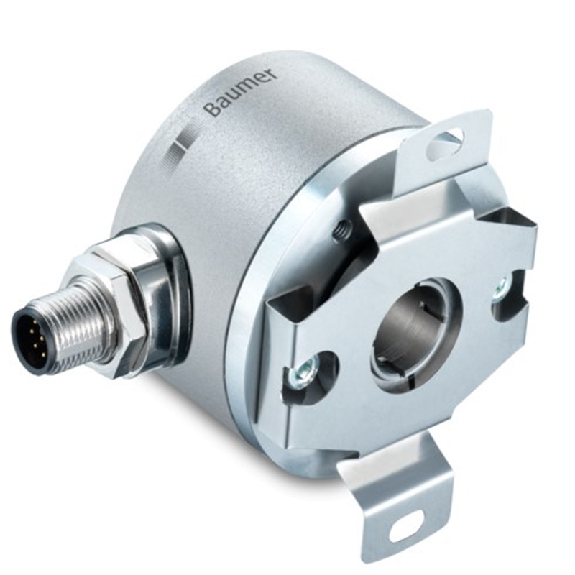 Codeur abs. mono-multitours Ø58mm Axe creux 12mm 10-30V CANopen Câble - EAM580-BNC.5LC6.14180.A-Lire la description