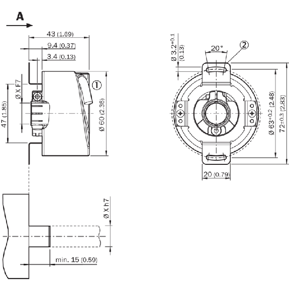 Codeur abs. multitours feedback moteur - SFM60-HPKT0K02 Codeur abs. multitours feedback moteur - SFM60-HPKT0K02-Lire la description