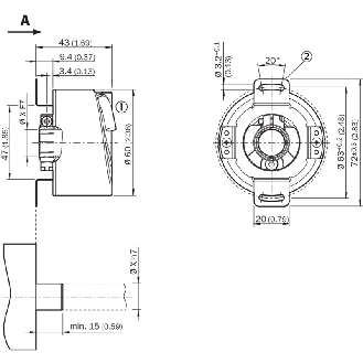 Codeur abs. multitours feedback moteur - SFM60-HPKT0K02-Lire la description