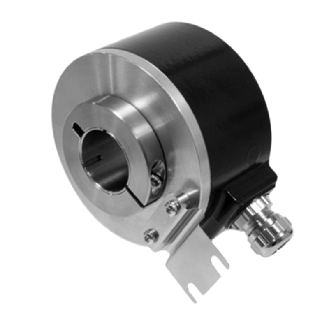 Codeur inc. Ø80mm Axe trav. 25mm 2048i/t 8-30V HTL/PushPull Câble 1m - ITD 41 A 4 Y79 2048 H NI KR1 E 25 IP65-Lire la description