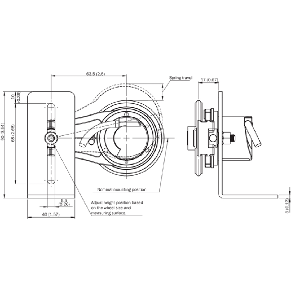 Roue de mesure 200mm 7-27V HTL/Push pull câble 10m - DBV50E-22GNA1000-Lire la description