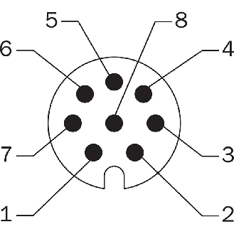 Codeur inc. Ø60mm Axe creux 12mm 65536i/t PROG 4,5-32V TTL/HTL M12P - DFS60A-BEPC65536-Lire la description