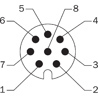 Codeur inc. Ø60mm Axe plein 6mm 10000i/t 4,5-5,5Vdc TTL/RS422 M12 8P - DFS60B-S1AC10000-Lire la description