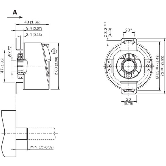 Codeur inc. Ø60mm Axe trav. 10mm PROG 4,5-32V HTL/TTL câble 5m - DFS60A-TDPM65536 Codeur inc. Ø60mm Axe trav. 10mm PROG 4,5-32V HTL/TTL câble 5m - DFS60A-TDPM65536-Lire la description