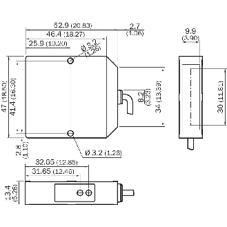 Cellule Barrage (E+R) Ligne Laser P=3,5m / Connect.+Câble 2m - WSE130L-54-Lire la description