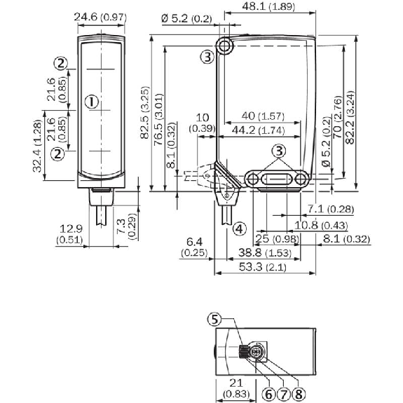 Cellule EAP PNP/NPN P=1m PinPoint IO-Link LO/DO / M12 4P+C0.3m - WTS26P-34161120A00-Lire la description