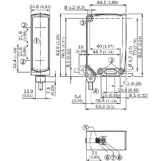 Cellule EAP PNP/NPN P=1m PinPoint IO-Link LO/DO / M12 4P+C0.3m - WTS26P-34161120A00-Lire la description
