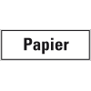 Hinweisschild Papier, weiß/schwarz, Folie, selbstklebend, 297x105mm Hinweisschild Papier, weiß/schwarz, Folie, selbstklebend, 297x105mm