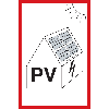 Hinweisschild Photovoltaikanlage, VDE 100-712, Folie, selbstkl., 148x105mm