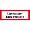 Feuerwehrschild Löschwasser Entnahmestelle, Kunststoff, 297x105mm, DIN 4066 Feuerwehrschild Löschwasser Entnahmestelle, Kunststoff, 297x105mm, DIN 4066