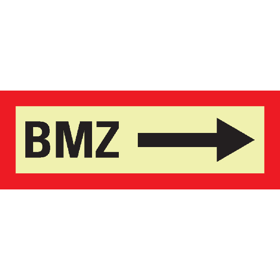 PERMALIGHT power langnachleuchtend Feuerwehrschild BMZ rechts, Folie, selbstklebend, 297x105mm PERMALIGHT power langnachleuchtend Feuerwehrschild BMZ rechts, Folie, selbstklebend, 297x105mm-Beschreibung lesen