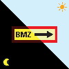PERMALIGHT power langnachleuchtend Feuerwehrschild BMZ rechts, Folie, selbstklebend, 297x105mm PERMALIGHT power langnachleuchtend Feuerwehrschild BMZ rechts, Folie, selbstklebend, 297x105mm