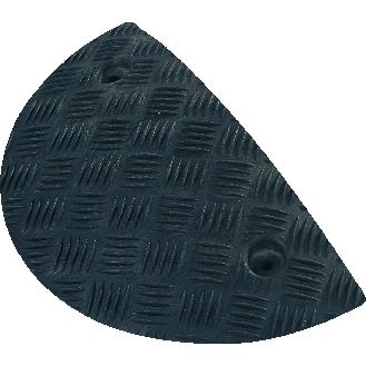Endstück für Tempo-Stopp-Schwelle, ohne Nase, schwarz, Kunststoff, 420x250x75mm-Beschreibung lesen