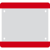Selbstklebende Boden-Beschriftungstasche, geschlossen, rot, PVC, 290x323mm, 10/VE
