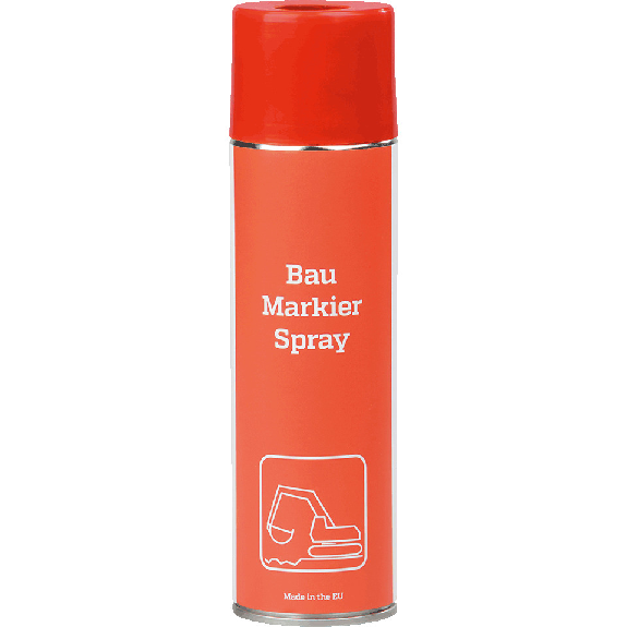Baustellen-Markierfarbe, schnelle Markierung auf allen Flächen, rot, 500ml/Dose-Beschreibung lesen