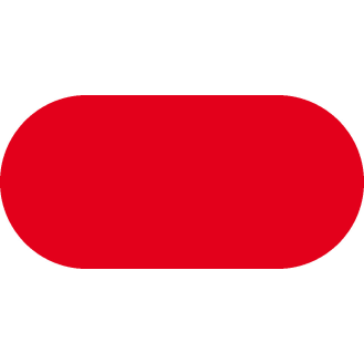 Bodenmarkierer Rechteck, Rutschhemmung R10, rot, Spezial-Kunststoff, 100x210mm, 10/VE-Beschreibung lesen