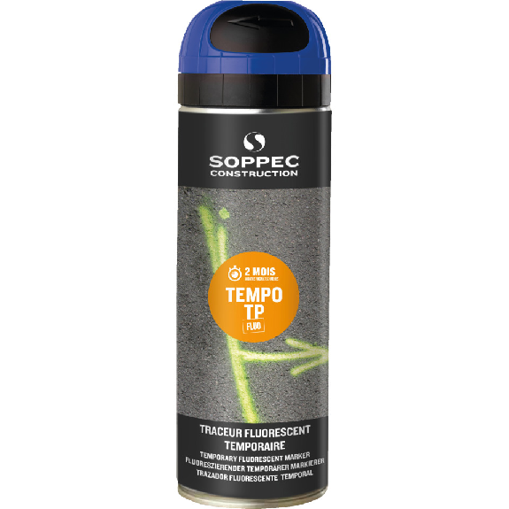 SOPPEC Markierfarbe Tempo T.P., für ca. 8 Wochen, blau, 500ml/Dose SOPPEC Markierfarbe Tempo T.P., für ca. 8 Wochen, blau, 500ml/Dose-Beschreibung lesen