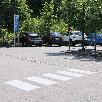 PREMARK Zebrastreifen, Rutschhemmung R12, zur Kennzeichnung von Verkehrswegen, zum Einbrennen, weiß, 500x1000mm, 5/VE-Beschreibung lesen