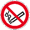 Bodenzeichen Rauchen verboten, Bodenmarkierungsfolie, Ø 200mm, ASR A1.3, DIN EN ISO 7010/P002, Rutschhemmung R10