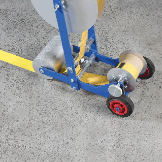 Abrollgerät Tape-Master, für Bodenmark.bänder/Antirutschbeläge, bis 100mm Breite-Beschreibung lesen