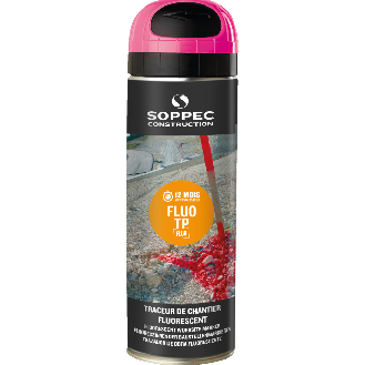 SOPPEC Markierfarbe Fluo T.P., für ca. 10 Monate, pink, fluoreszierend, 500ml/Dose-Beschreibung lesen
