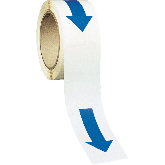 Bodenmarkierungspfeile, blau, Folie, selbstklebend, Pfeillänge 135mm, 110/Rolle-Beschreibung lesen