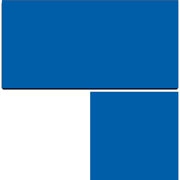 Winkel Steel (2 Teile 150x75mm/75x75mm), blau, Stahl, 150x150mm, 4 Winkel/VE-Beschreibung lesen