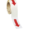Bodenmarkierungspfeile, rot, Folie, selbstklebend, Pfeillänge 135mm, 110/Rolle Bodenmarkierungspfeile, rot, Folie, selbstklebend, Pfeillänge 135mm, 110/Rolle