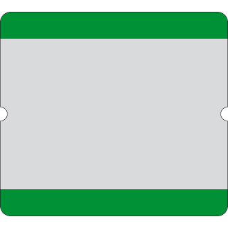 Selbstklebende Boden-Beschriftungstasche, offen, grün, PVC, 290x323mm, 10/VE-Beschreibung lesen
