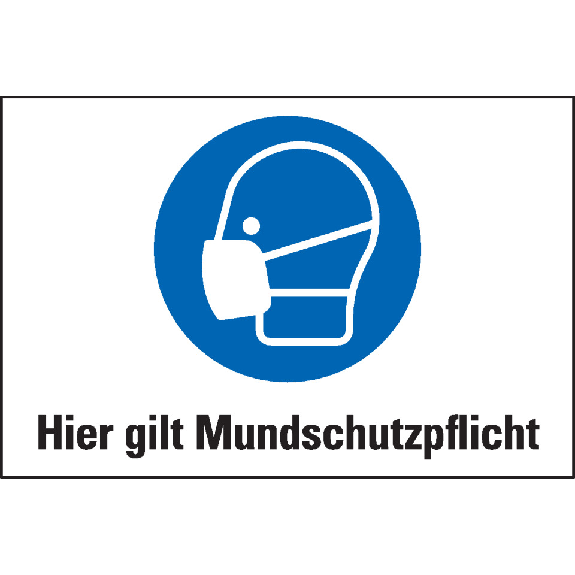 Boden-Hinweisschild Hier gilt Mundschutzpflicht, Rutschhemmung R10, Bodenmarkierungsfolie, 300x200mm, ASR A1.5 Boden-Hinweisschild Hier gilt Mundschutzpflicht, Rutschhemmung R10, Bodenmarkierungsfolie, 300x200mm, ASR A1.5-Beschreibung lesen