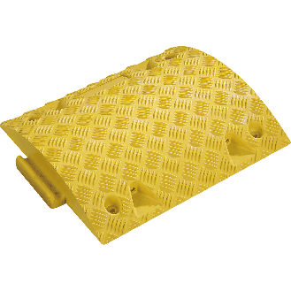 Mittelteil für Tempo-Stopp-Schwelle, mit Nase, gelb, Kunststoff, 420x500x50mm-Beschreibung lesen
