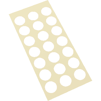 Markierungspunkt, blanko, weiß, Haftpapier, ablösbar, Ø 25mm, 21/Bogen-Beschreibung lesen