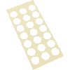 Markierungspunkt, blanko, weiß, Haftpapier, ablösbar, Ø 25mm, 21/Bogen Markierungspunkt, blanko, weiß, Haftpapier, ablösbar, Ø 25mm, 21/Bogen