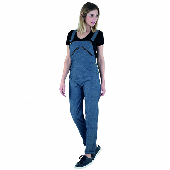 Lafont - Salopette Bleu Jean Femme SOPHIE - 406D195-Lire la description