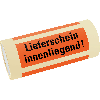 Hinweisetikett Lieferschein innenl., leuchtrot, Haftpapier, permanent, 147x50mm, 250/RO