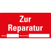 Etikett Zur Reparatur, beschriftbar, rot, Haftpapier, ablösbar, 148x74mm, 500/Rolle Etikett Zur Reparatur, beschriftbar, rot, Haftpapier, ablösbar, 148x74mm, 500/Rolle