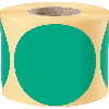 Markierungspunkt, blanko, grün, Haftpapier, ablösbar, Ø 75mm, 500/Rolle Markierungspunkt, blanko, grün, Haftpapier, ablösbar, Ø 75mm, 500/Rolle