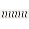 Buchstabe Z, weiß/schwarz, Folie, Schrifthöhe 60mm, 78x35,7mm, 10/Bogen Buchstabe Z, weiß/schwarz, Folie, Schrifthöhe 60mm, 78x35,7mm, 10/Bogen