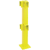 Poteau d'angle 1000mm jaune avec platine finition G+P - 194.15.572 Poteau d'angle 1000mm jaune avec platine finition G+P - 194.15.572