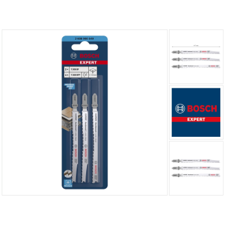 Bosch EXPERT Hardwood 2-side clean Stichsgeblatt-Set, 2-tlg., T308BF/BFP-Beschreibung lesen