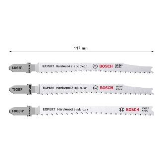 Bosch EXPERT Hardwood 2-side clean Stichsgeblatt-Set, 2-tlg., T308BF/BFP-Beschreibung lesen
