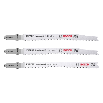 Bosch EXPERT Hardwood 2-side clean Stichsgeblatt-Set, 2-tlg., T308BF/BFP-Beschreibung lesen