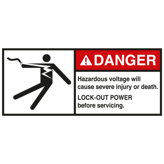 ANSI-Aufkleber DANGER Hazard.voltage/Lock out,UL anerk.,Folie,35x80mm,2/BOG ANSI-Aufkleber DANGER Hazard.voltage/Lock out,UL anerk.,Folie,35x80mm,2/BOG-Beschreibung lesen